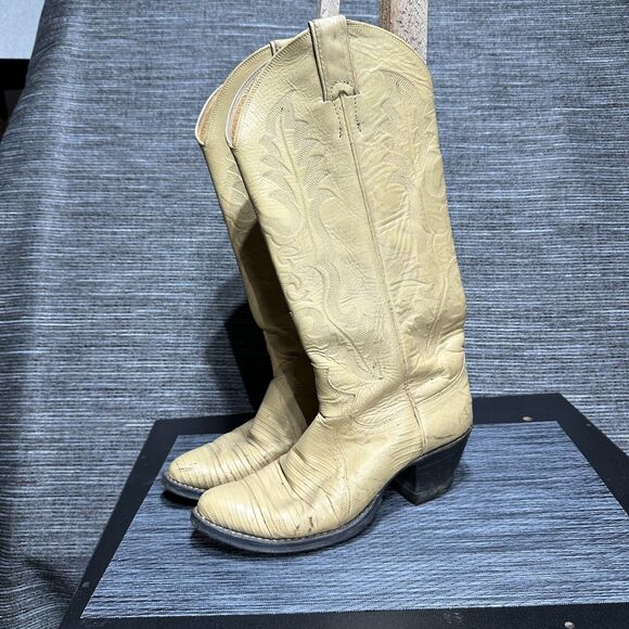 Justin Boots Shoes - Justin Boots L 4676 Women’s 7.5 B Cream Yellow